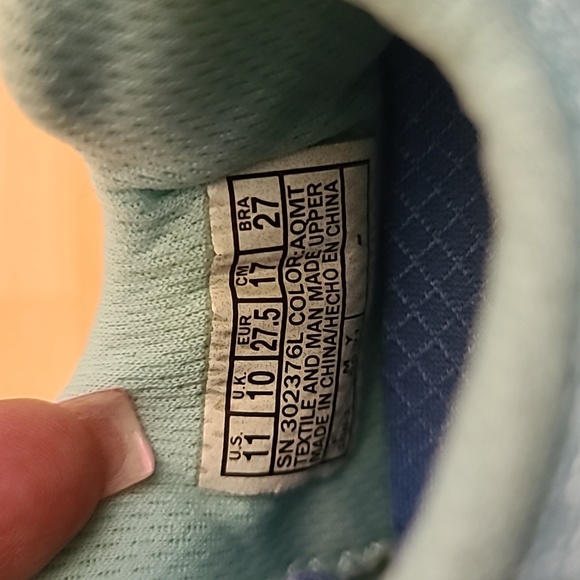 SKECHERS SKECH-AIR ELEMENT PURELY AQUA MINT LACES (BIG KID) Size 11 - Picture 6 of 8